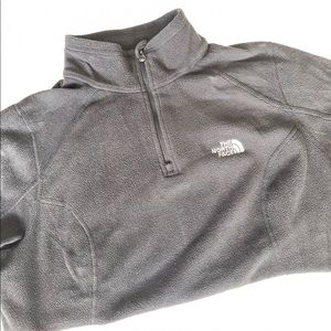 EUC The North Face Black Half ZIP Fleece - size M